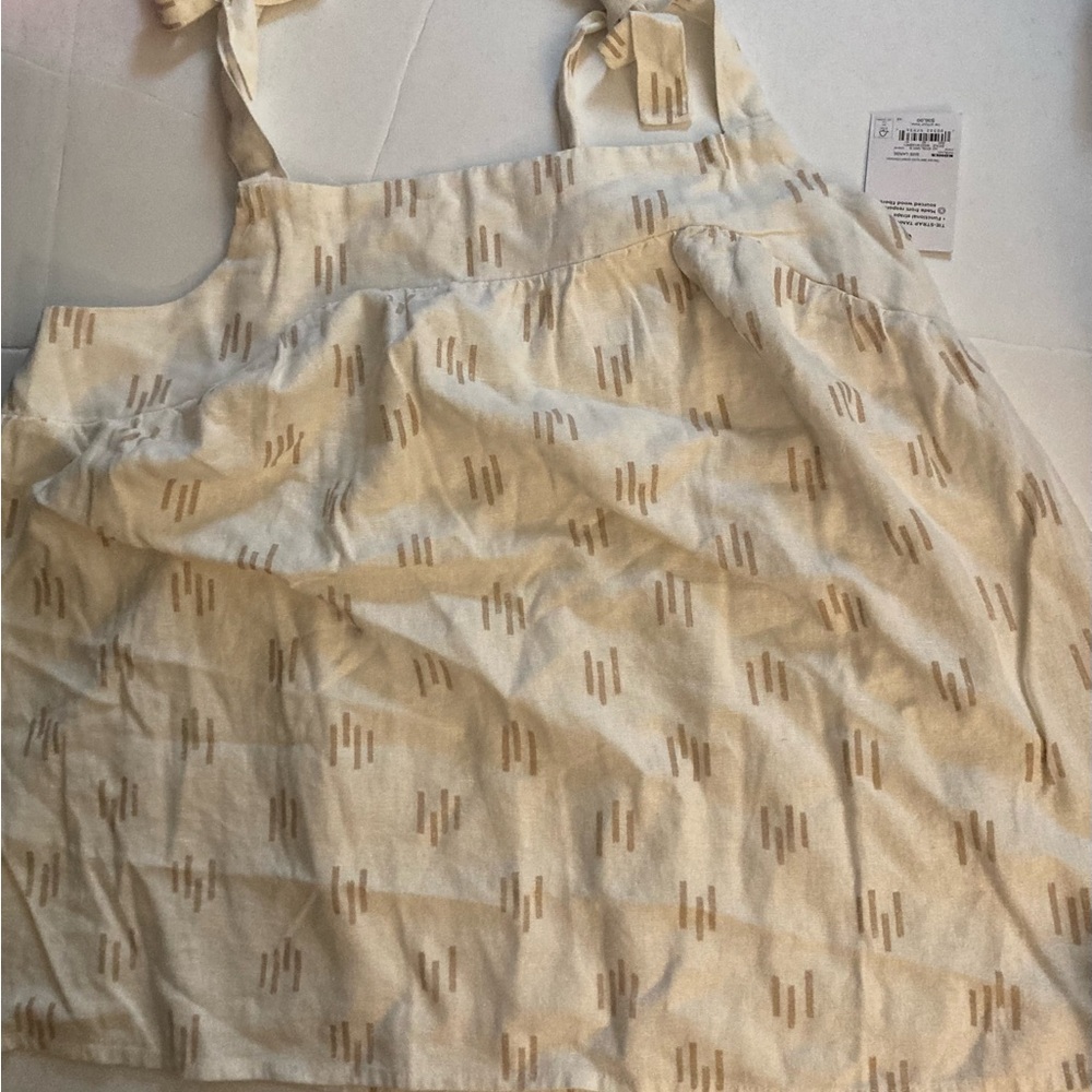 Linen New Sonoma large tie tank top
